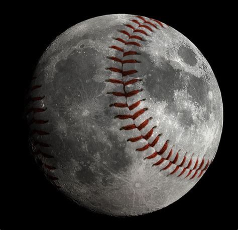 baseball on the moon